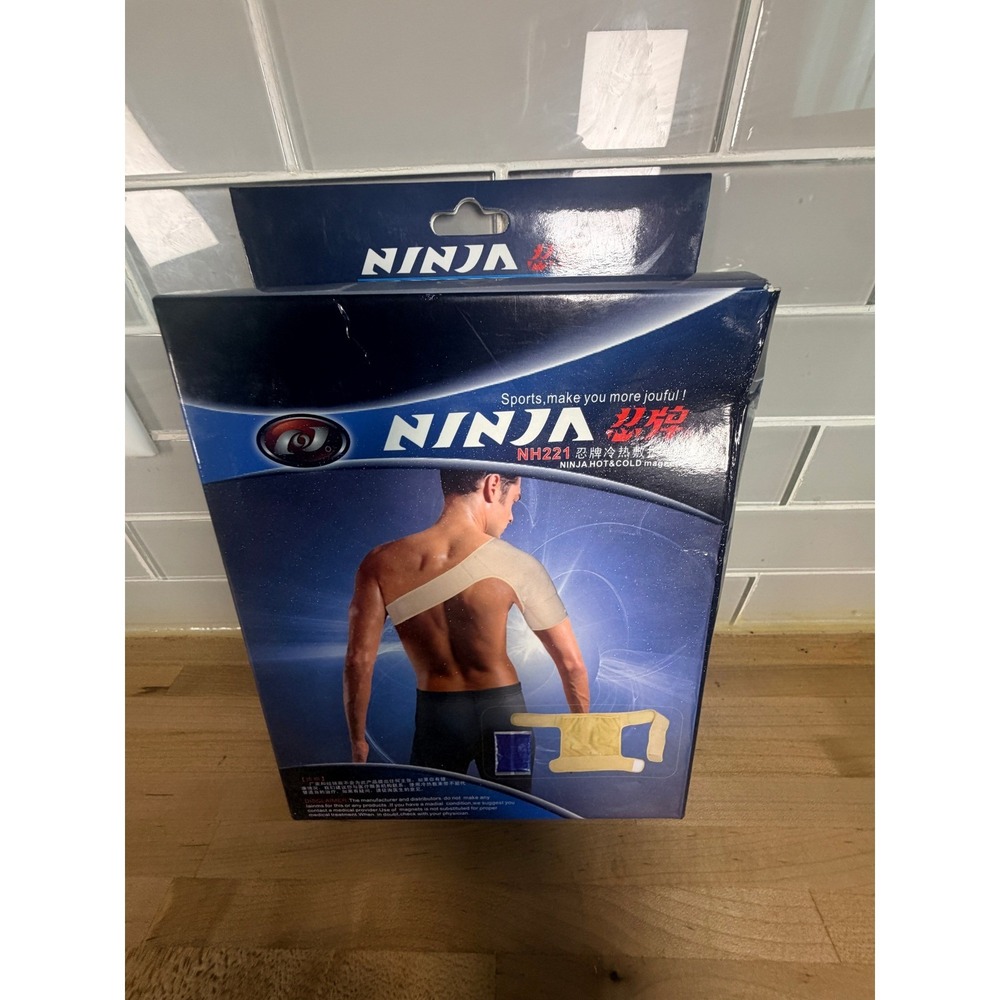 Ninja NH221 Hot & Cold Magnetic Shoulder Back Support Wrap with Gel Pack New